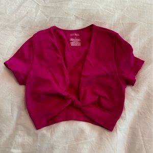 Target ribbed crop top